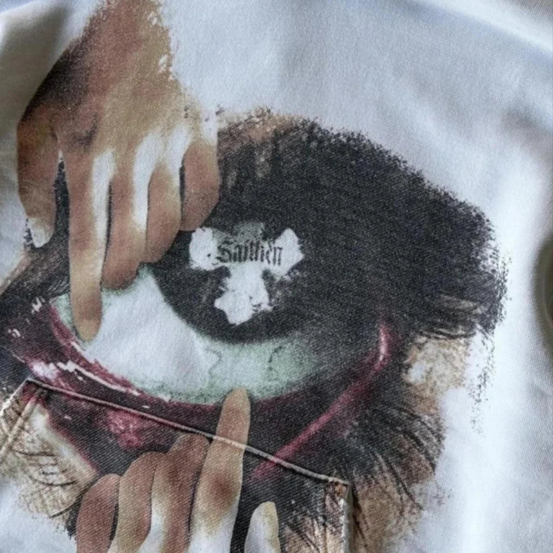 Woman Sweatshirts Streetwear Y2K Hoodie Aesthetics Graphic Print Clothes Oversized Pullover Hoodie Sweatshirt Fall Clothes