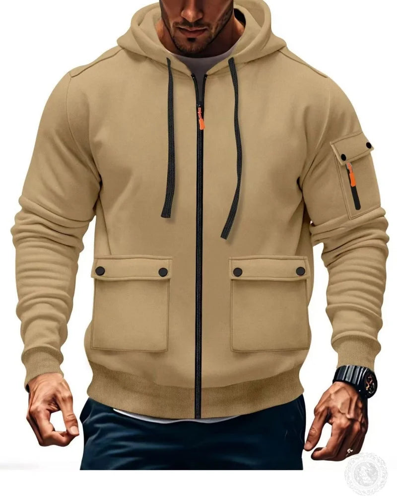 Men's youthful and energetic hooded sweatshirt with a youthful feel is a must-have for autumn and winter wear