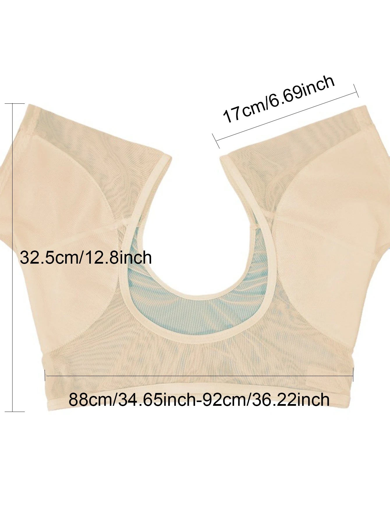 1Pcs Underarm Sweat Vest Armpit Sweat Proof Shirt Anti Washable Reusable Dress Shields for Underarm Women Underwear Vest Short