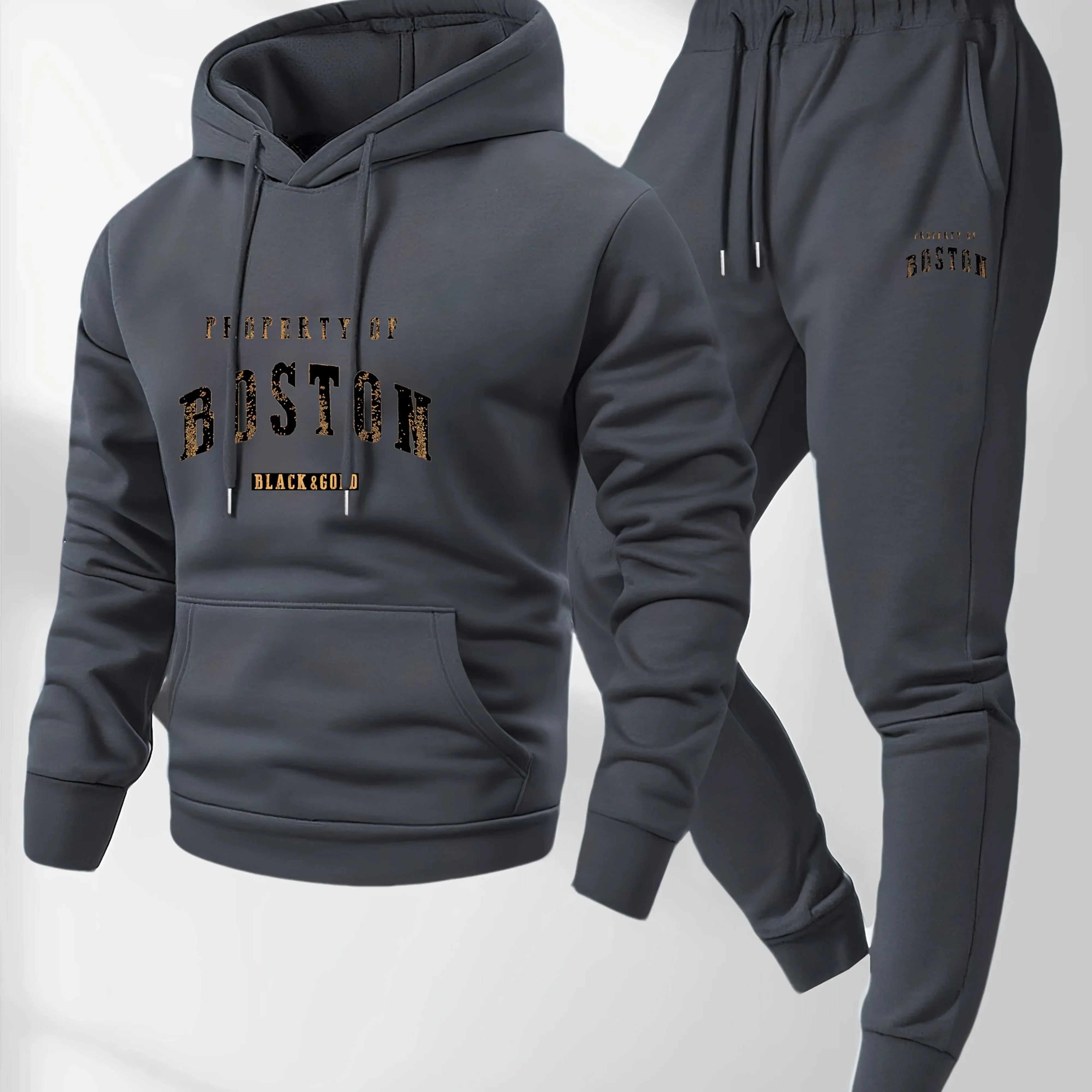 Men's and women's printed hooded sweatshirts and sweatpants are soft, comfortable, and warm. They come in a fashionable streetwe