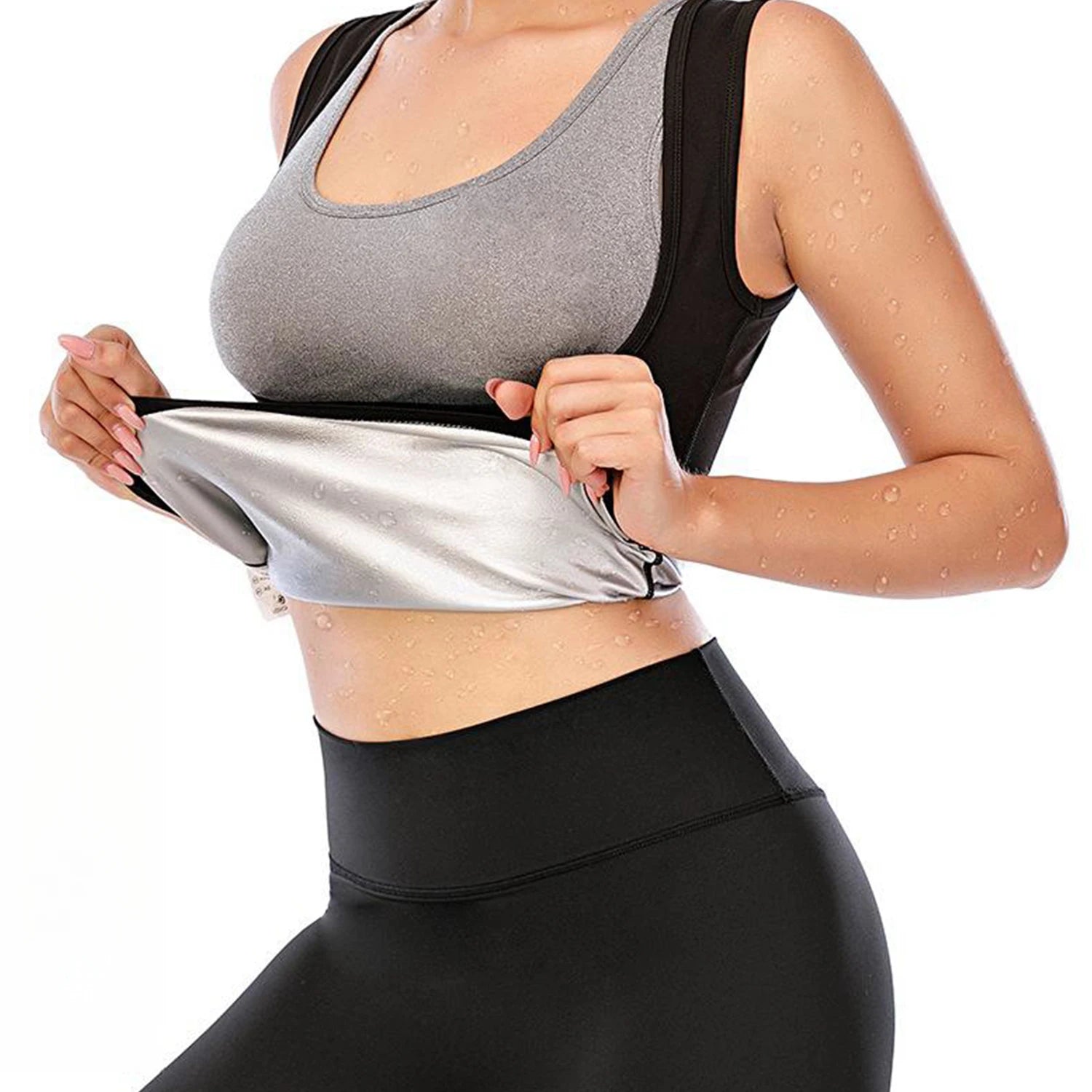 1pc Sweat Sauna Vest for Women-Sauna Suit for Women,Sauna Shirt for Women Workout-Slimming Faja-Hot Sweat Sauna Shirt