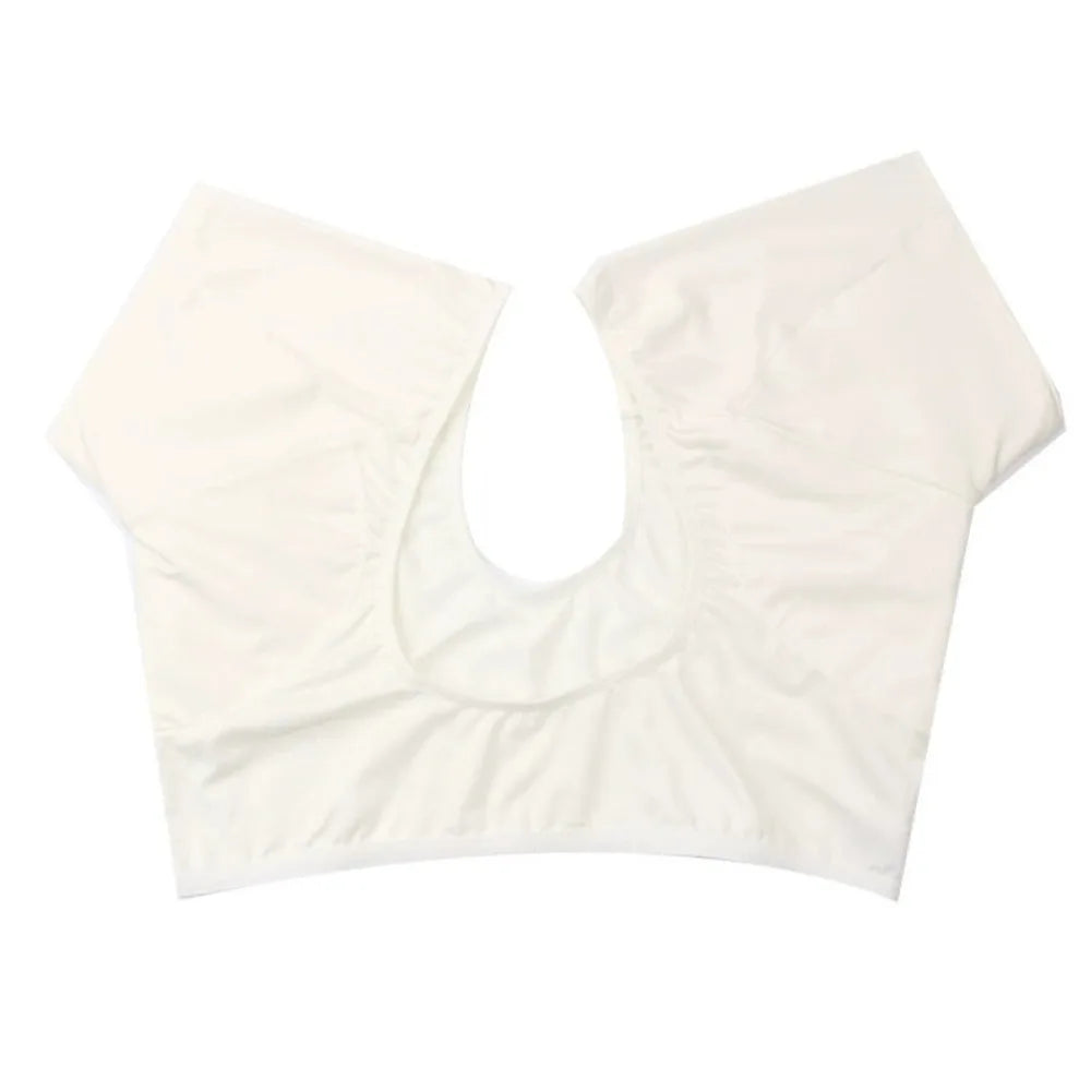 Summer Reusable Sweat T-Shirt Solid Color Silk Underarm Sweat Vest Washable Soft Sweats Proof Vest Women