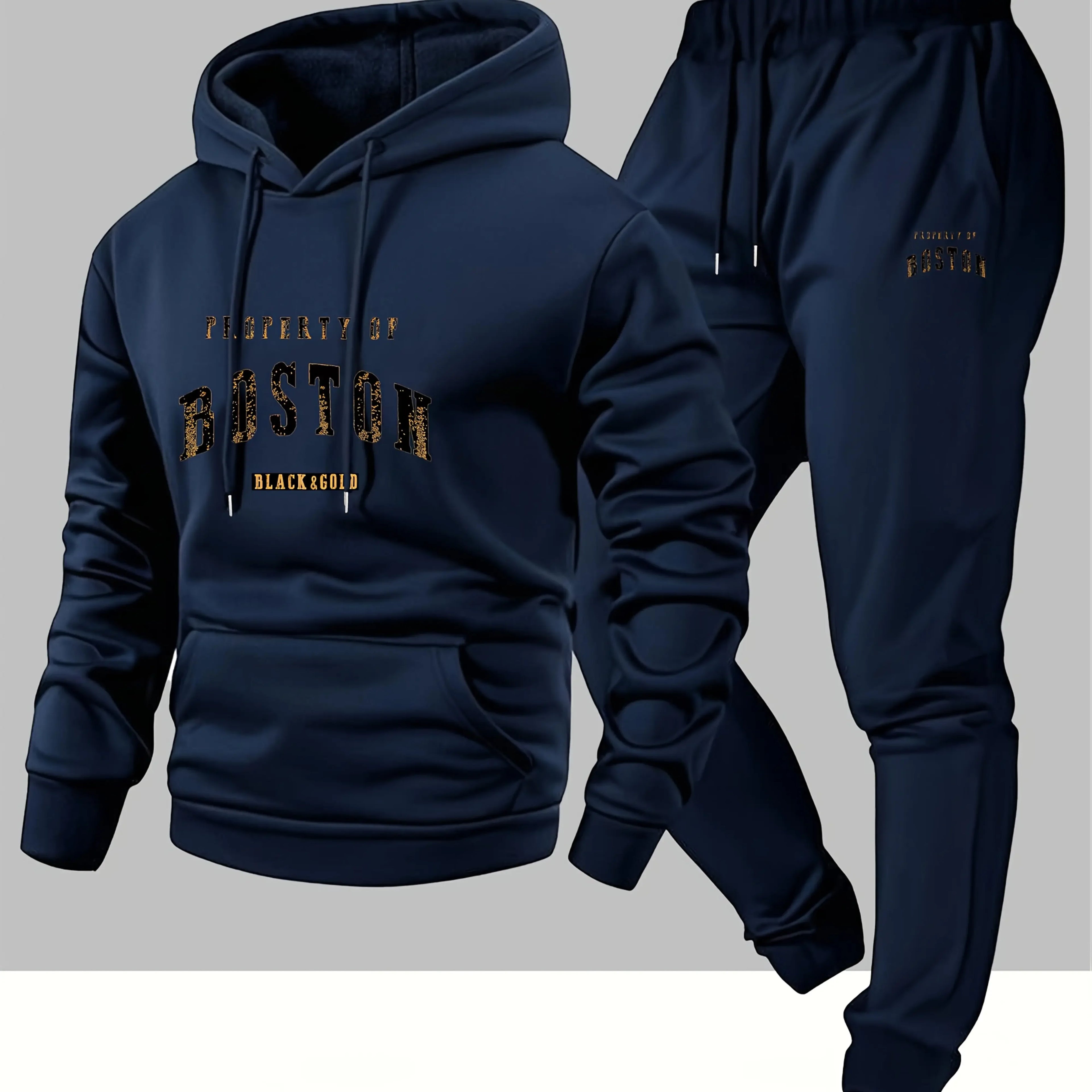 Men's and women's printed hooded sweatshirts and sweatpants are soft, comfortable, and warm. They come in a fashionable streetwe
