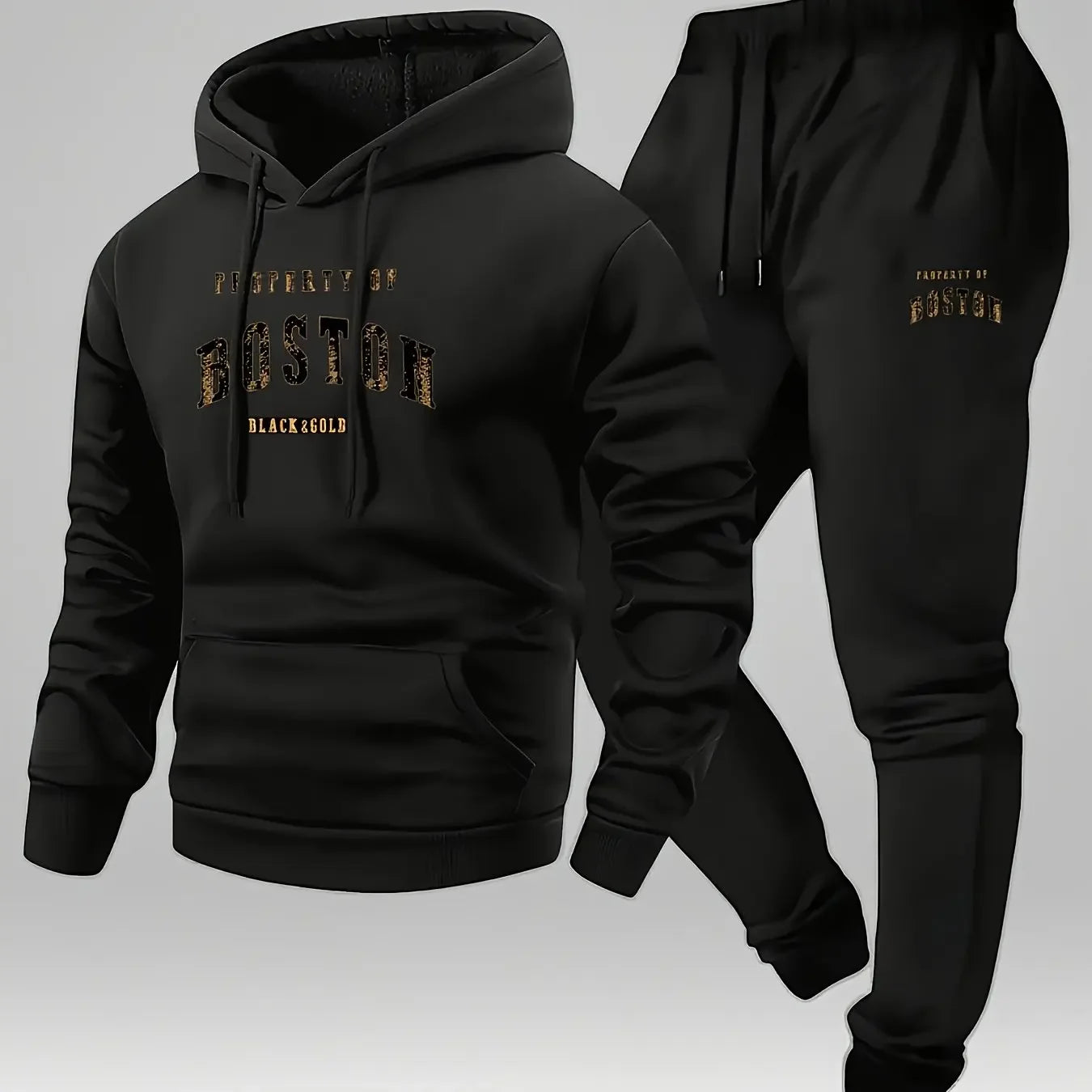 Men's and women's printed hooded sweatshirts and sweatpants are soft, comfortable, and warm. They come in a fashionable streetwe