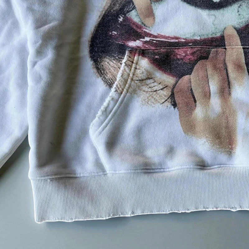 Woman Sweatshirts Streetwear Y2K Hoodie Aesthetics Graphic Print Clothes Oversized Pullover Hoodie Sweatshirt Fall Clothes