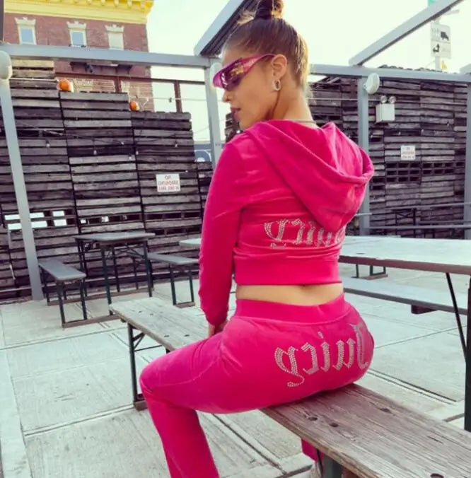 2025 Autumn Winter Women Sweatshirt Set Solid Color Casual Simple Hooded 2 Piece Set Fashion Gym Jogging Woman Pant Sets