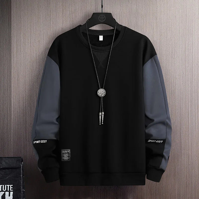 Sports Sweatshirt Men Spring and Autumn Round Collar Couple Loose Casual Hoodies Fashion Trend Sweatshirt Large Size M-5XL
