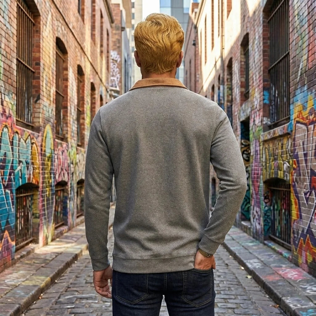 Spring Autumn Sweatshirt  Multi Size Casual Men's Fashion Top Comfortable Outdoor Wear Multi Color Short Zipper Clothes