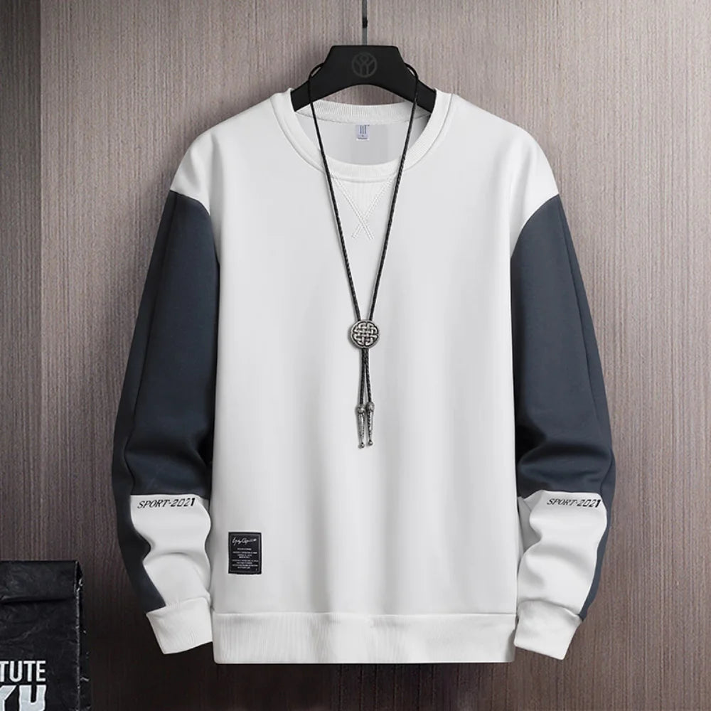 Sports Sweatshirt Men Spring and Autumn Round Collar Couple Loose Casual Hoodies Fashion Trend Sweatshirt Large Size M-5XL