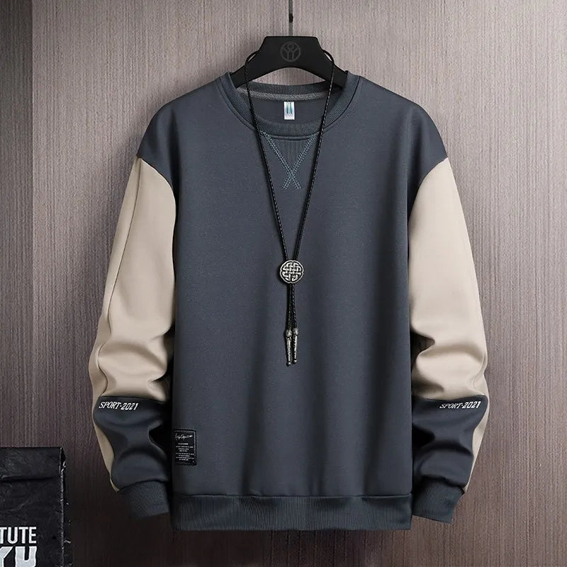 Sports Sweatshirt Men Spring and Autumn Round Collar Couple Loose Casual Hoodies Fashion Trend Sweatshirt Large Size M-5XL