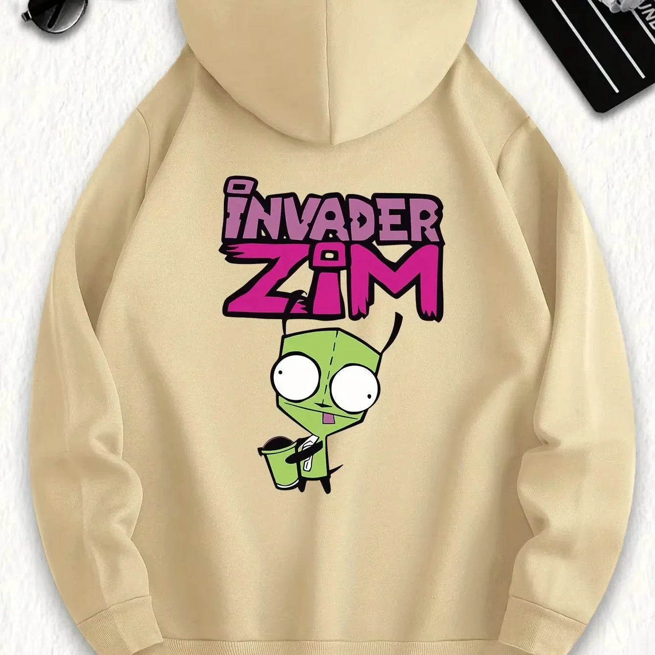 Men's new trendy hooded sweatshirt, casual daily drawstring hooded sports shirt with print, independent, front kangaroo pocket