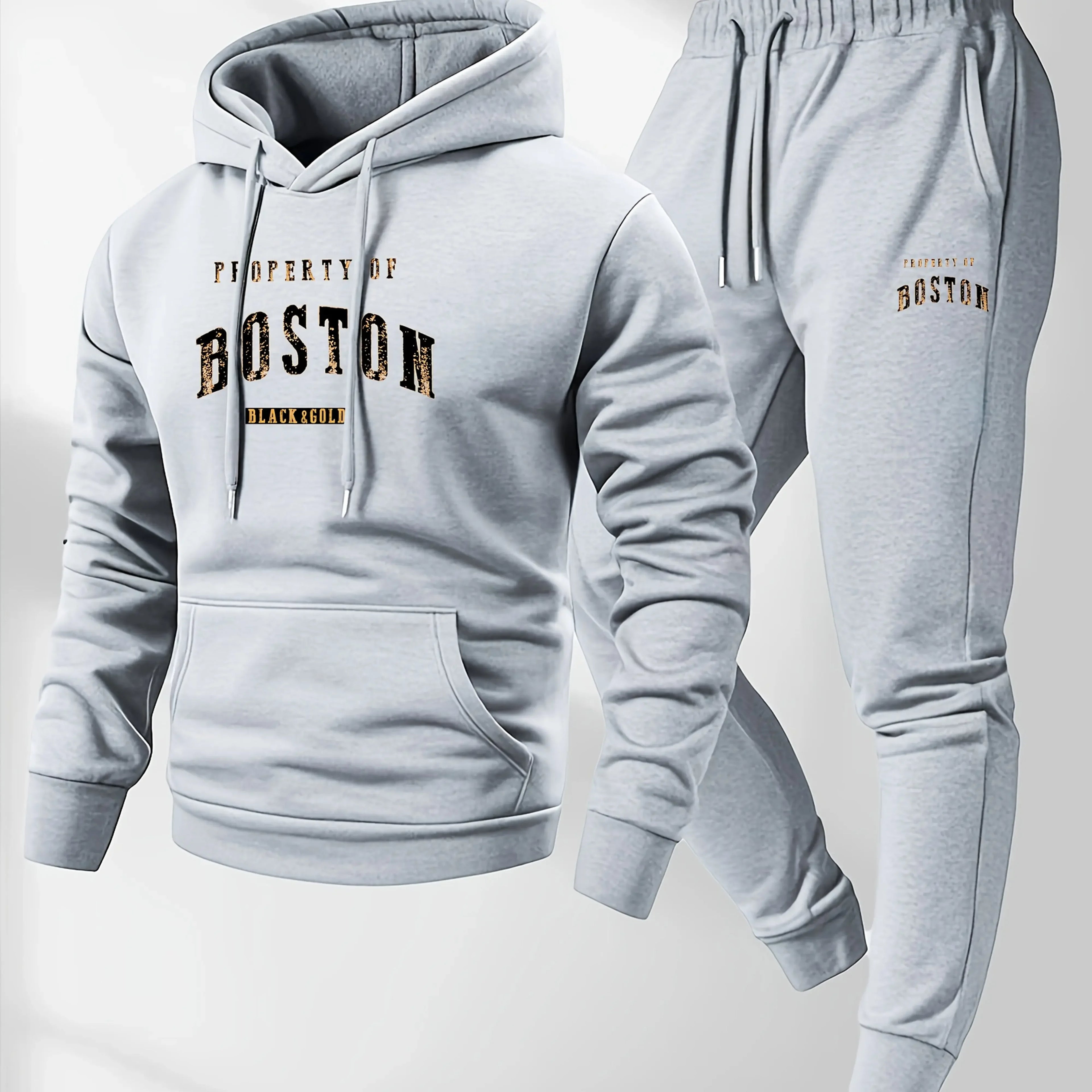 Men's and women's printed hooded sweatshirts and sweatpants are soft, comfortable, and warm. They come in a fashionable streetwe