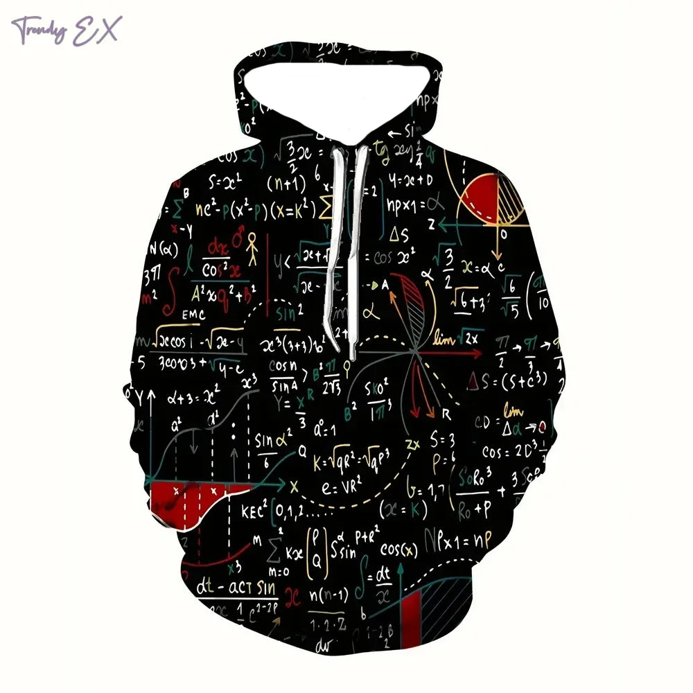 Sweatshirts for Men Fashion Graffiti Print Casual Oversized Hoodie Comforts Kangaroo Pocket Sport Long Sleeves Hooded Sweatshirt
