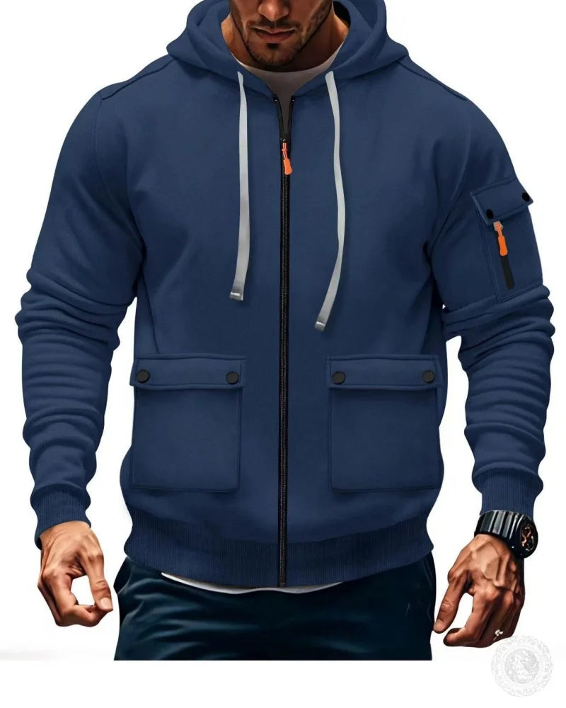 Men's youthful and energetic hooded sweatshirt with a youthful feel is a must-have for autumn and winter wear