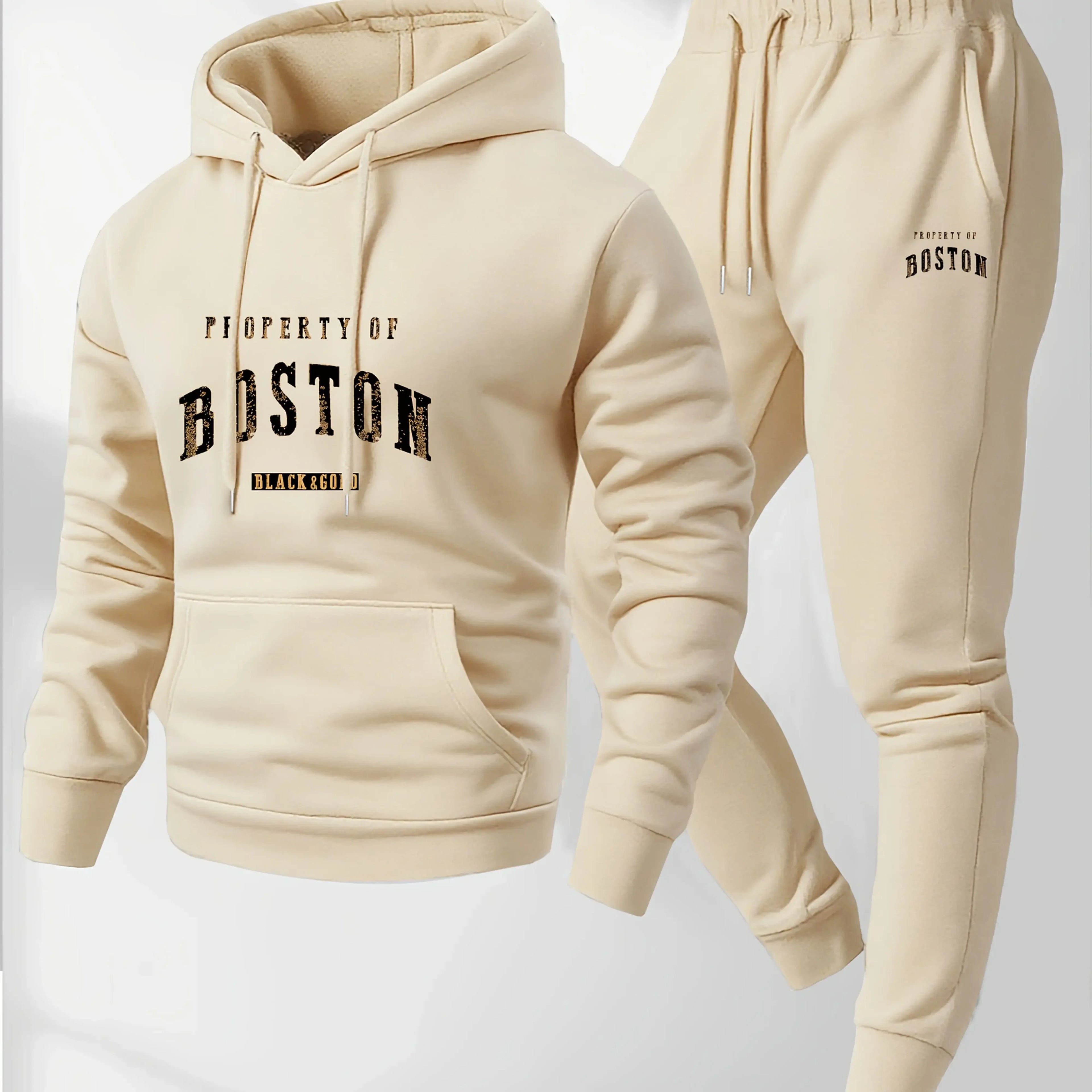 Men's and women's printed hooded sweatshirts and sweatpants are soft, comfortable, and warm. They come in a fashionable streetwe